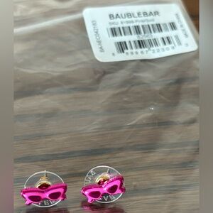 BaubleBar Vibrant Pink Sunglasses Earrings